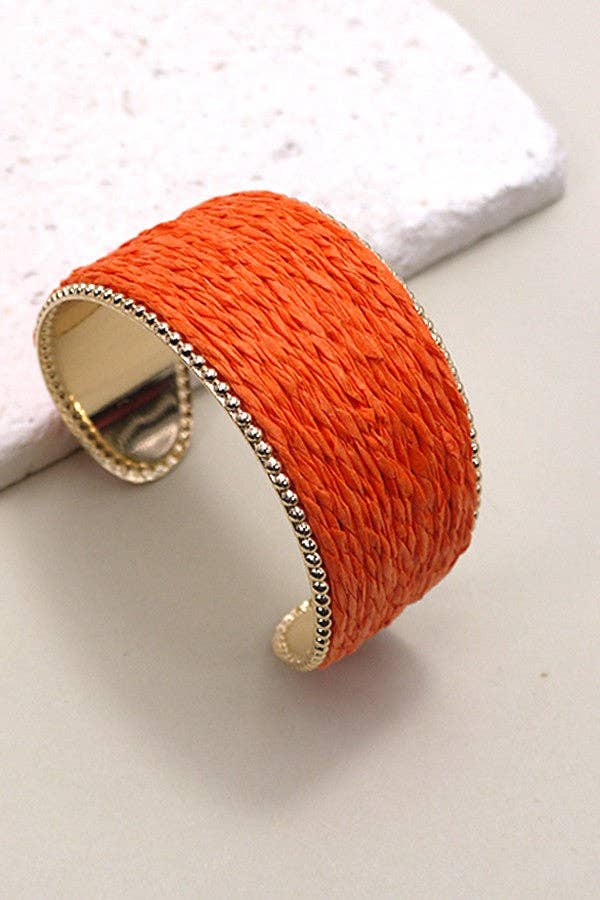 RAFFIA CUFF
