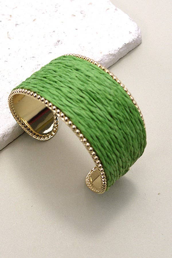 RAFFIA CUFF