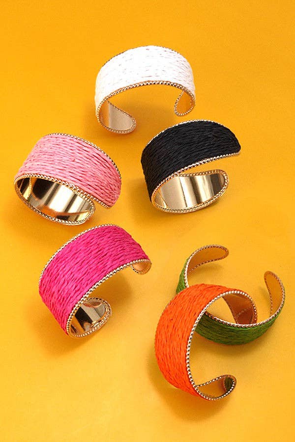 RAFFIA CUFF