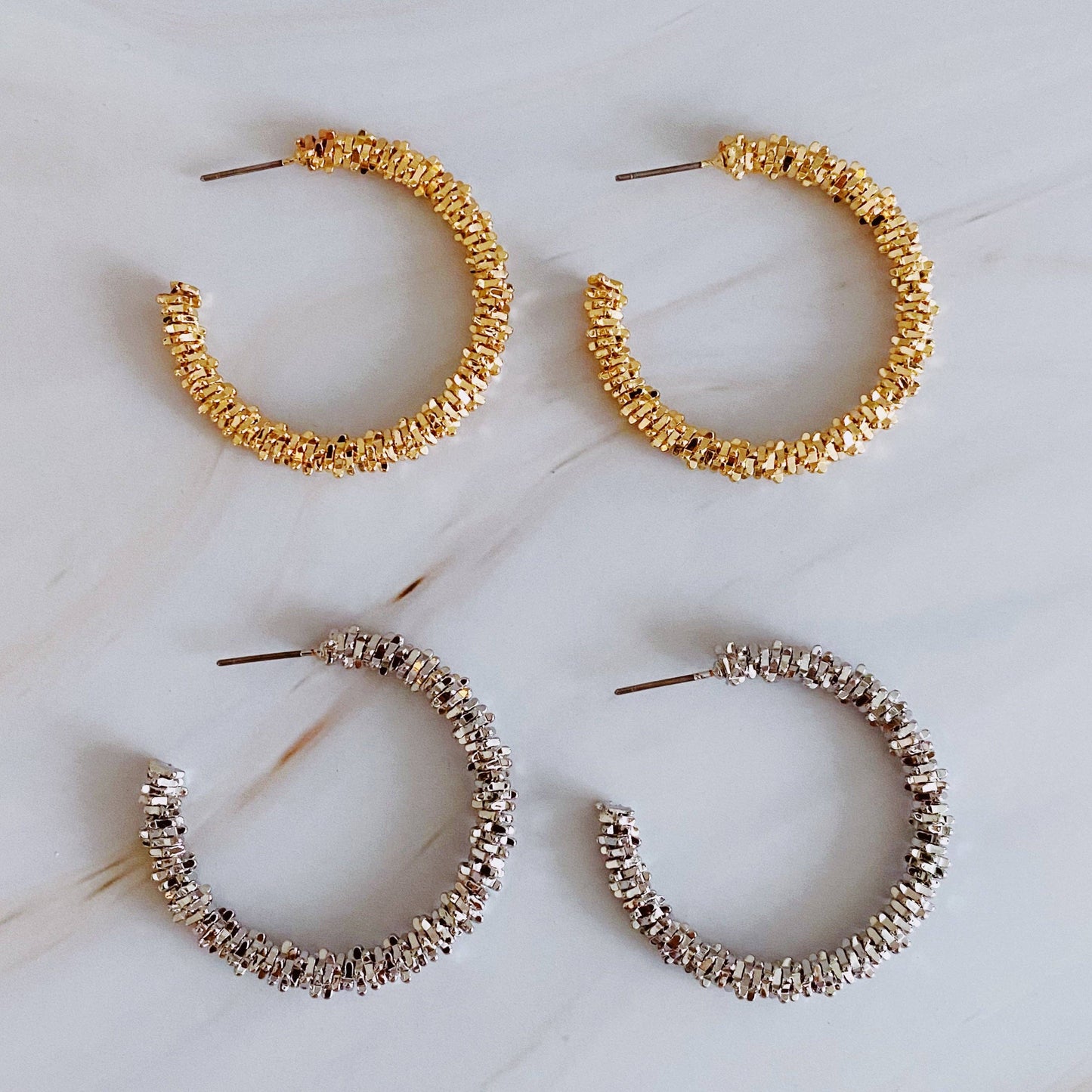 Pebbles Hoop Earrings