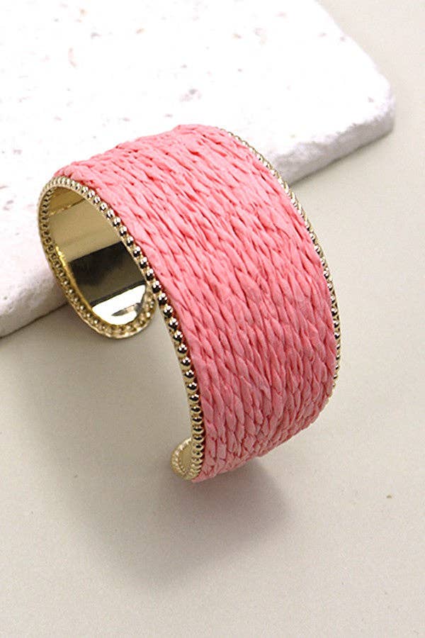 RAFFIA CUFF