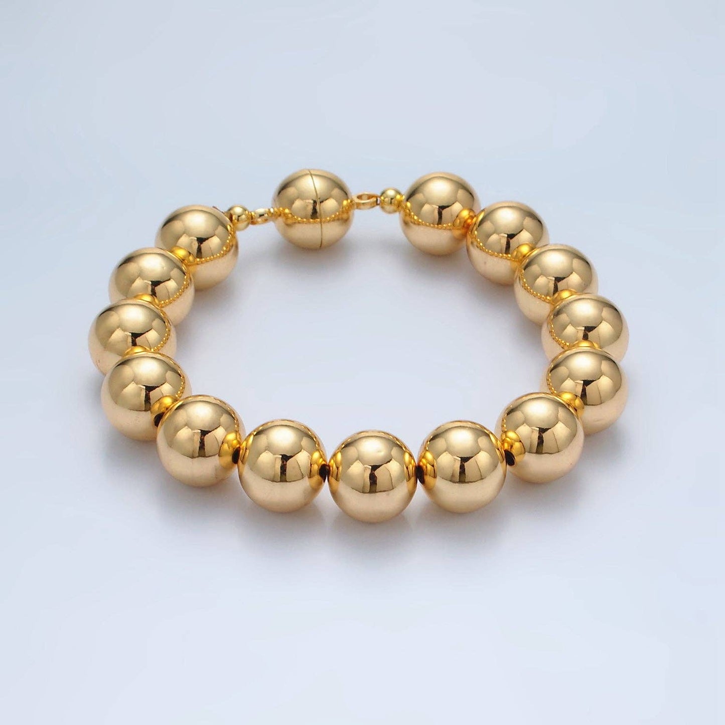 Beaded Bubble Magnetic Closure Bracelet