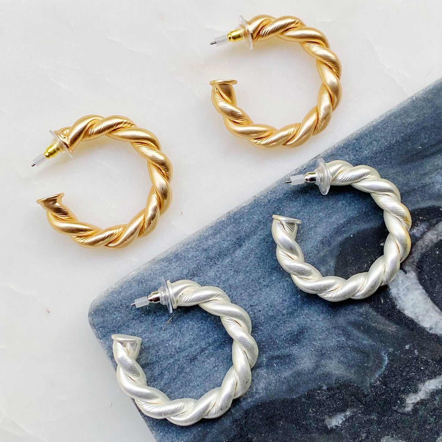 Braided Hoop Earrings
