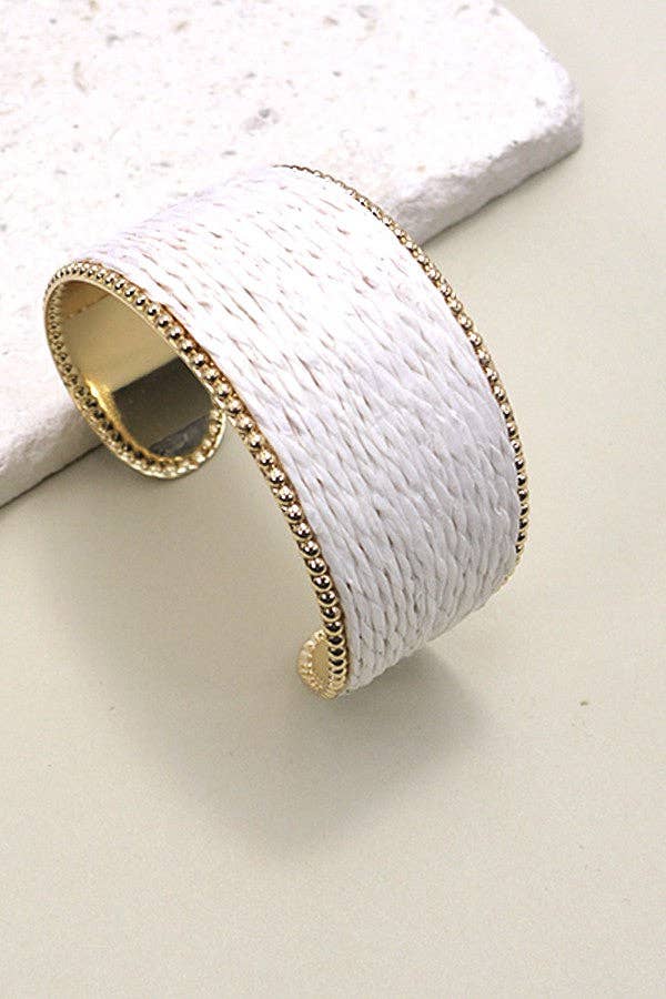 RAFFIA CUFF