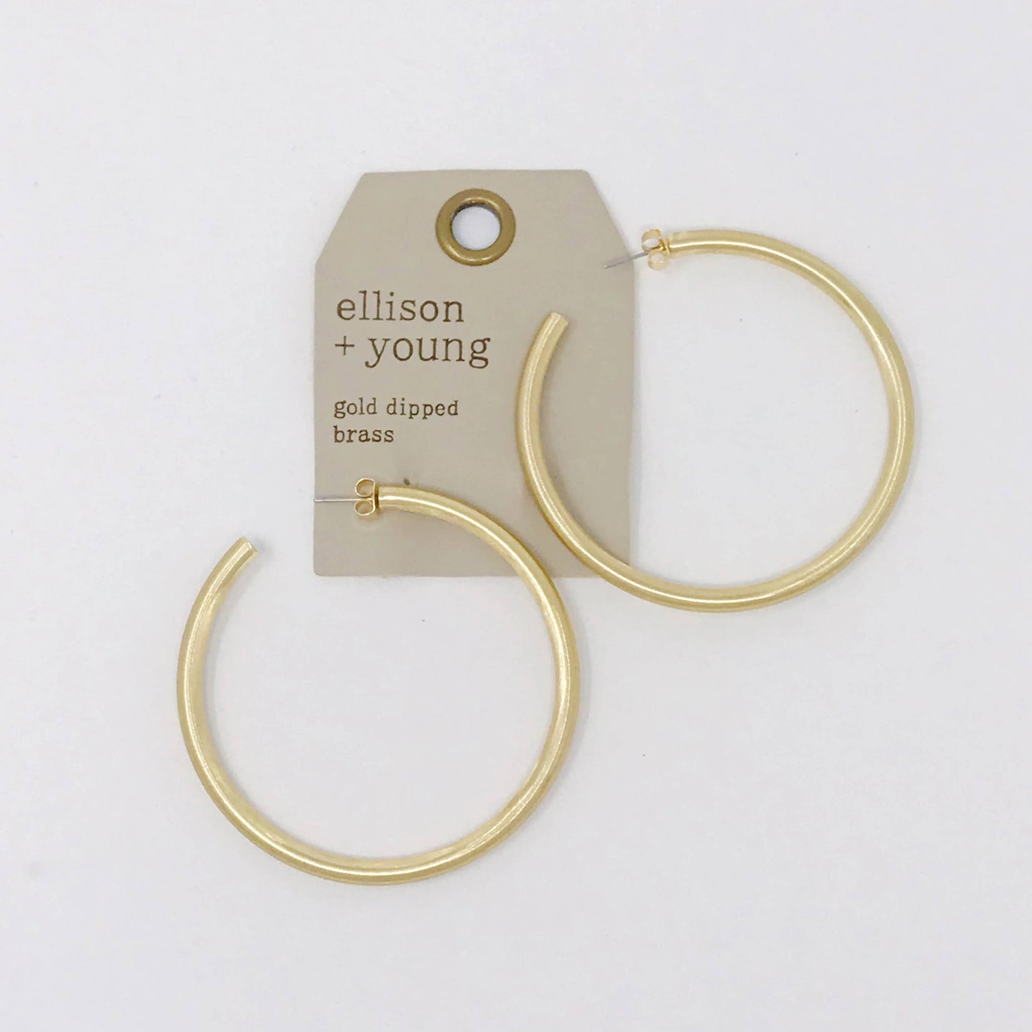 Smaller Jade Satin Finish Hoops
