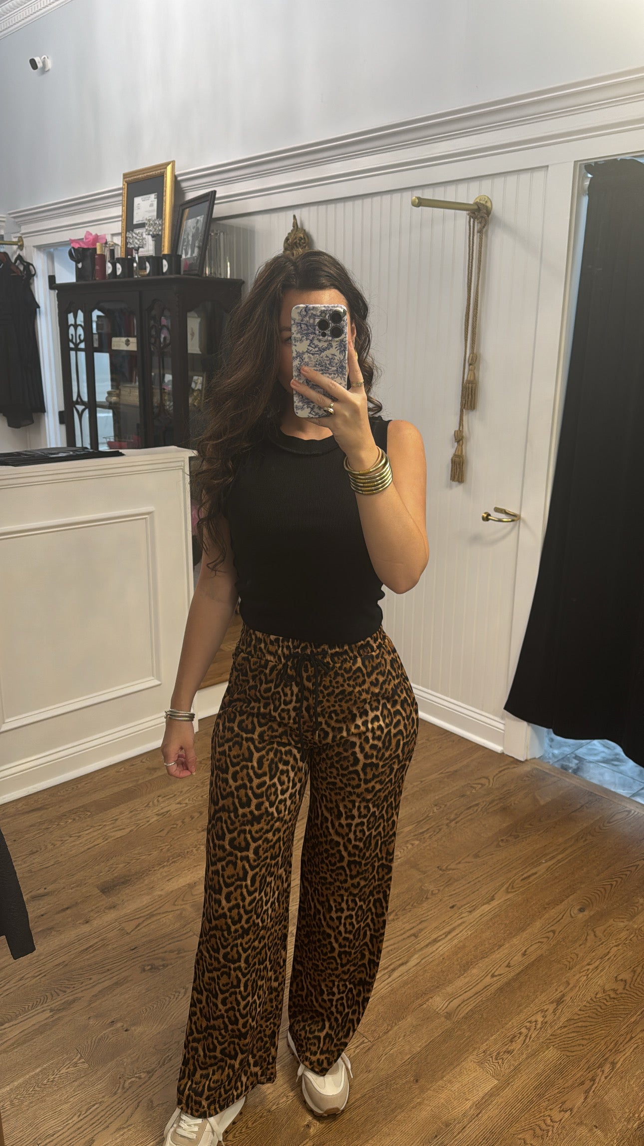Leopard Drawstring Pant