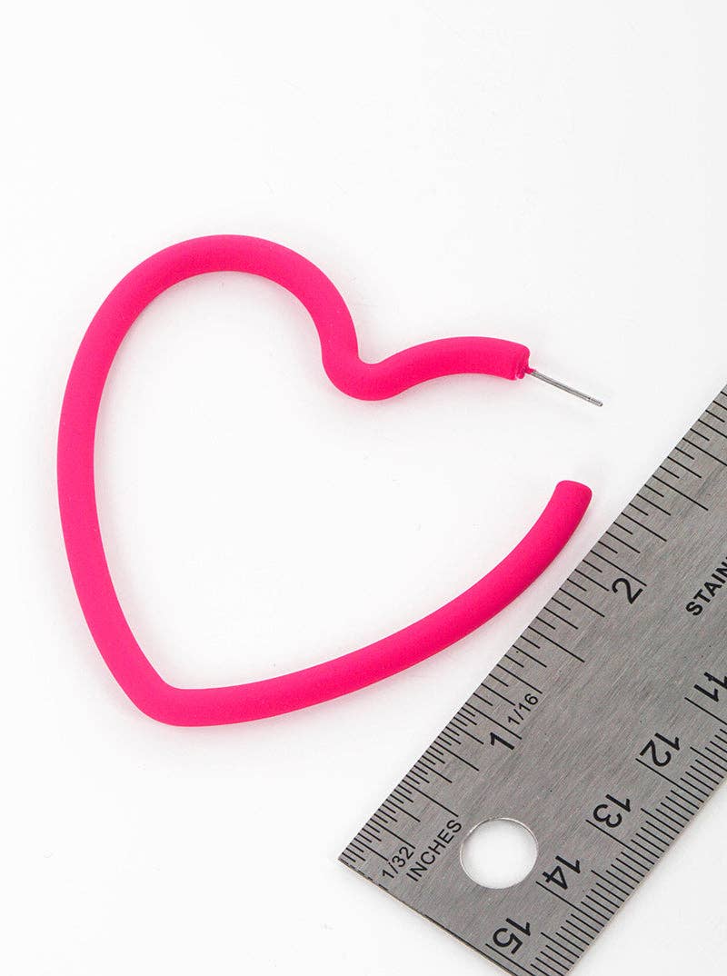 Heart Hoop Earrings