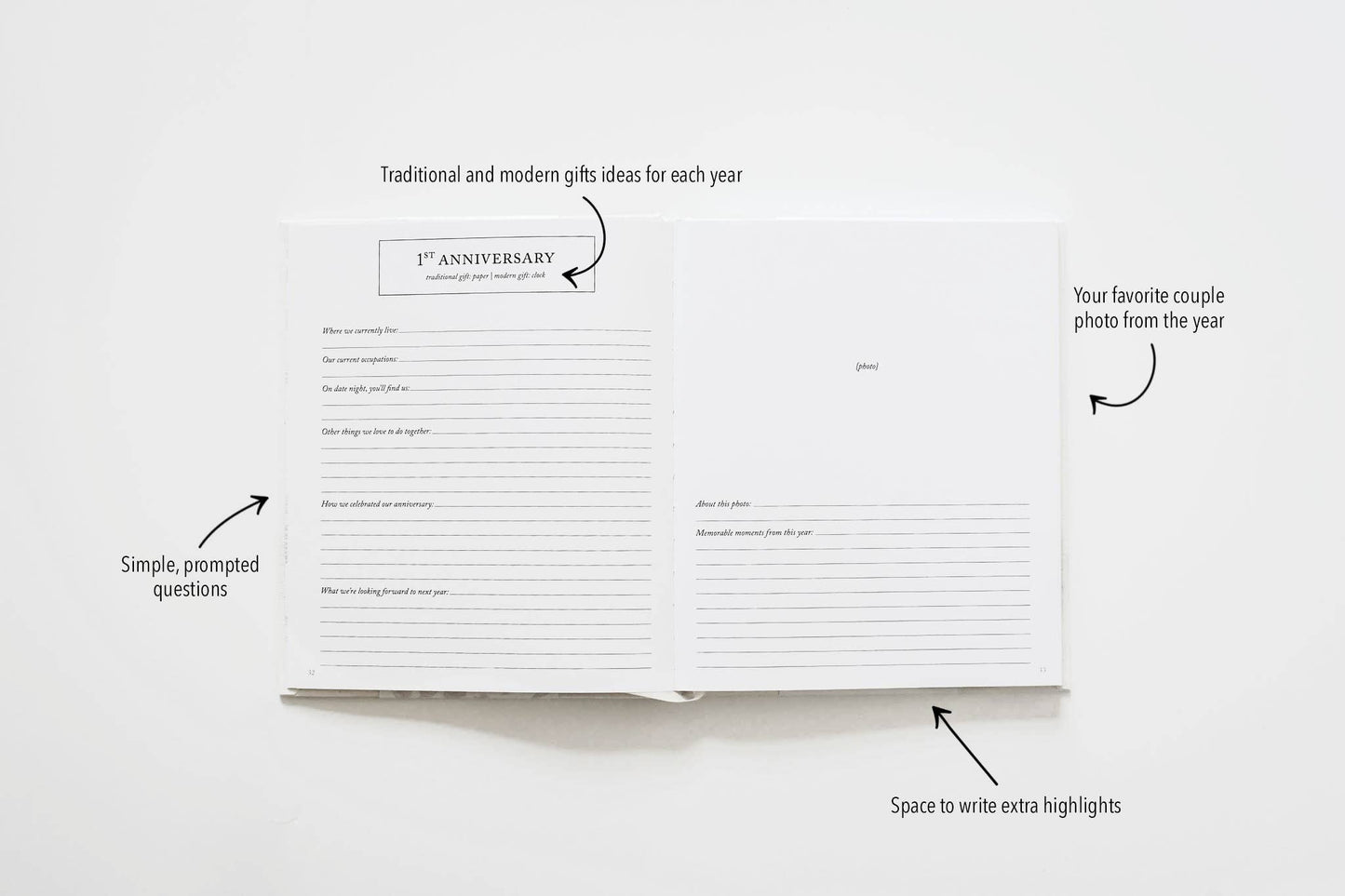 Anniversary Journal | Wedding Book |