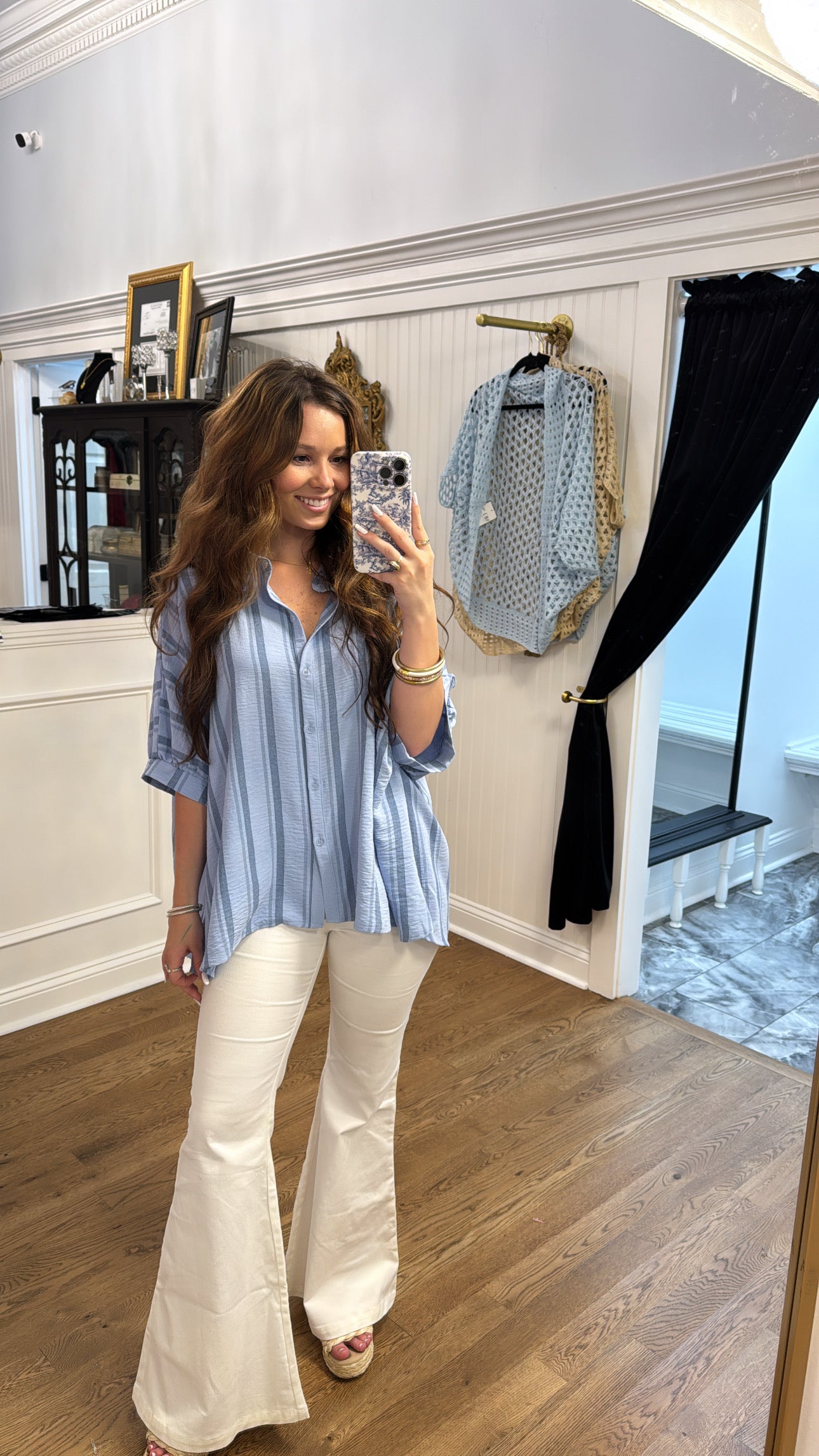 Stripe Oversized Button Down