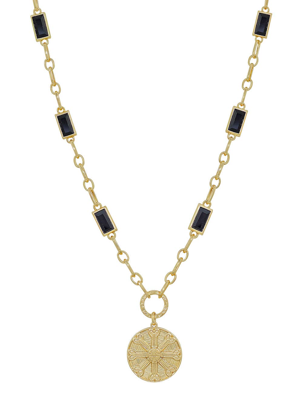 Gold/Black Rectangle Chain