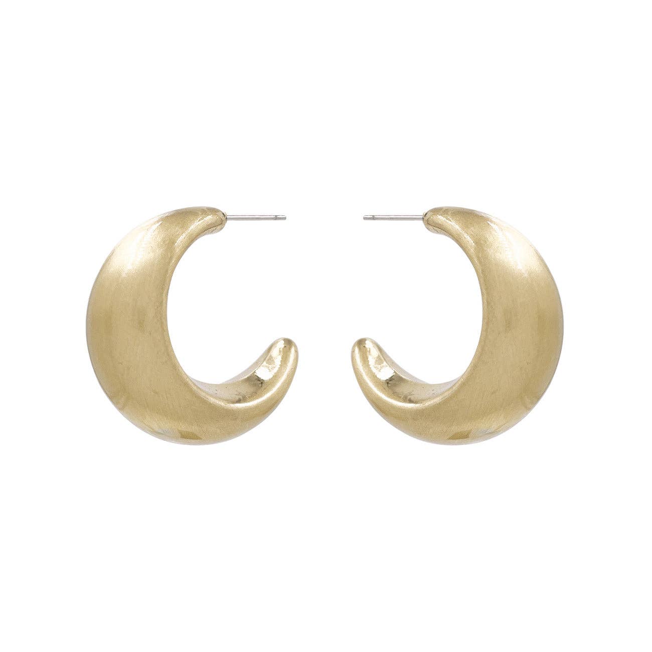Matte Gold Metal Hoop