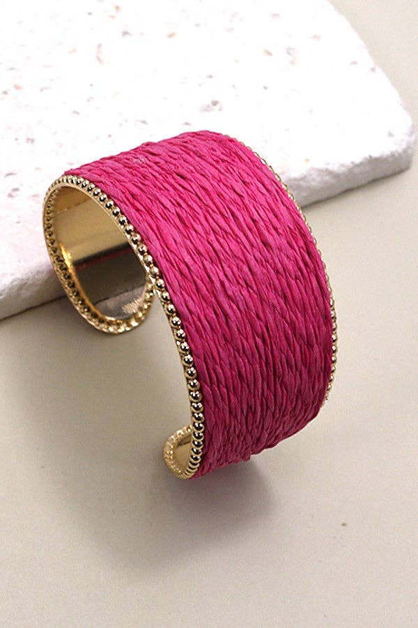 RAFFIA CUFF