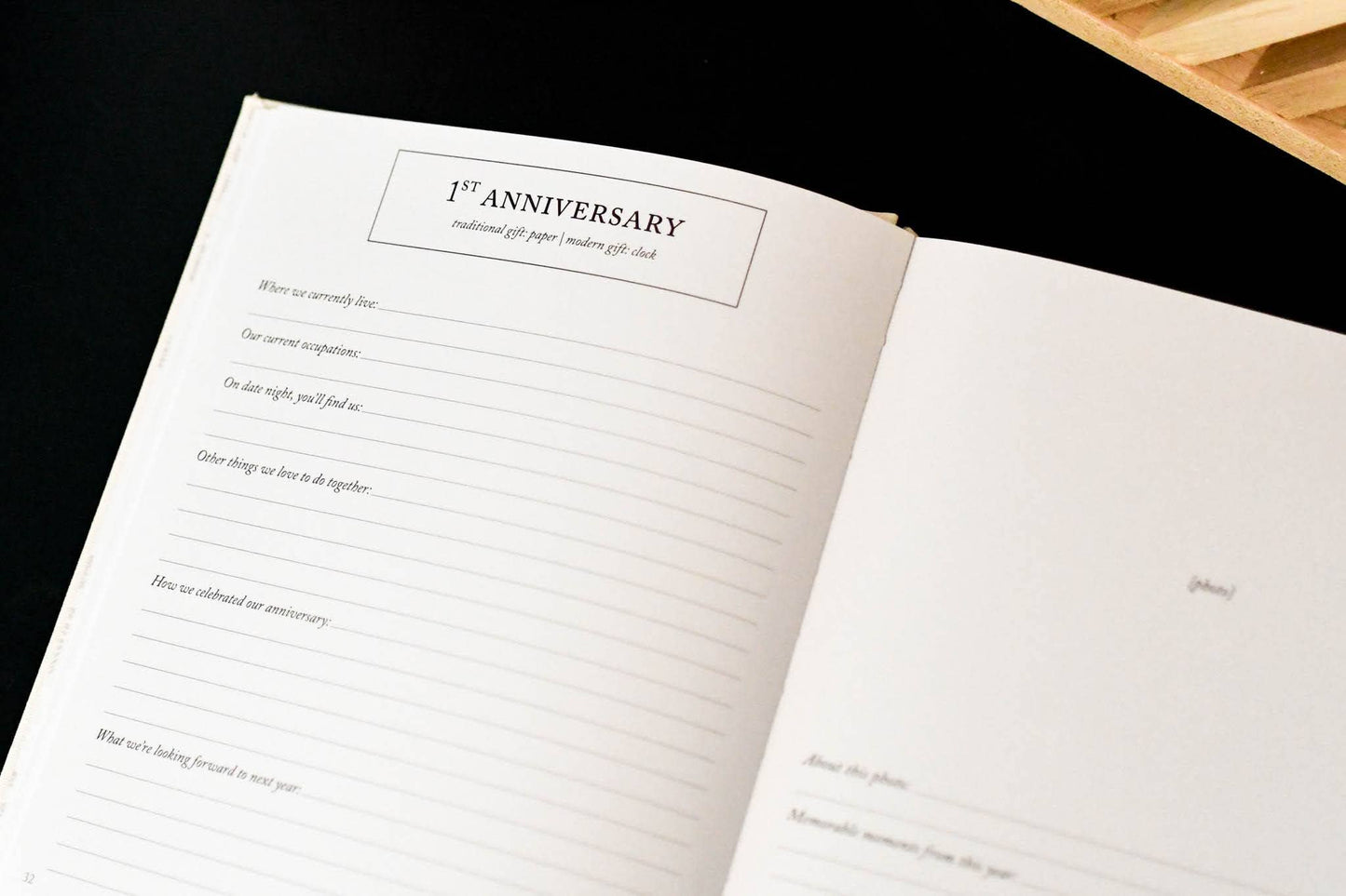 Anniversary Journal | Wedding Book |