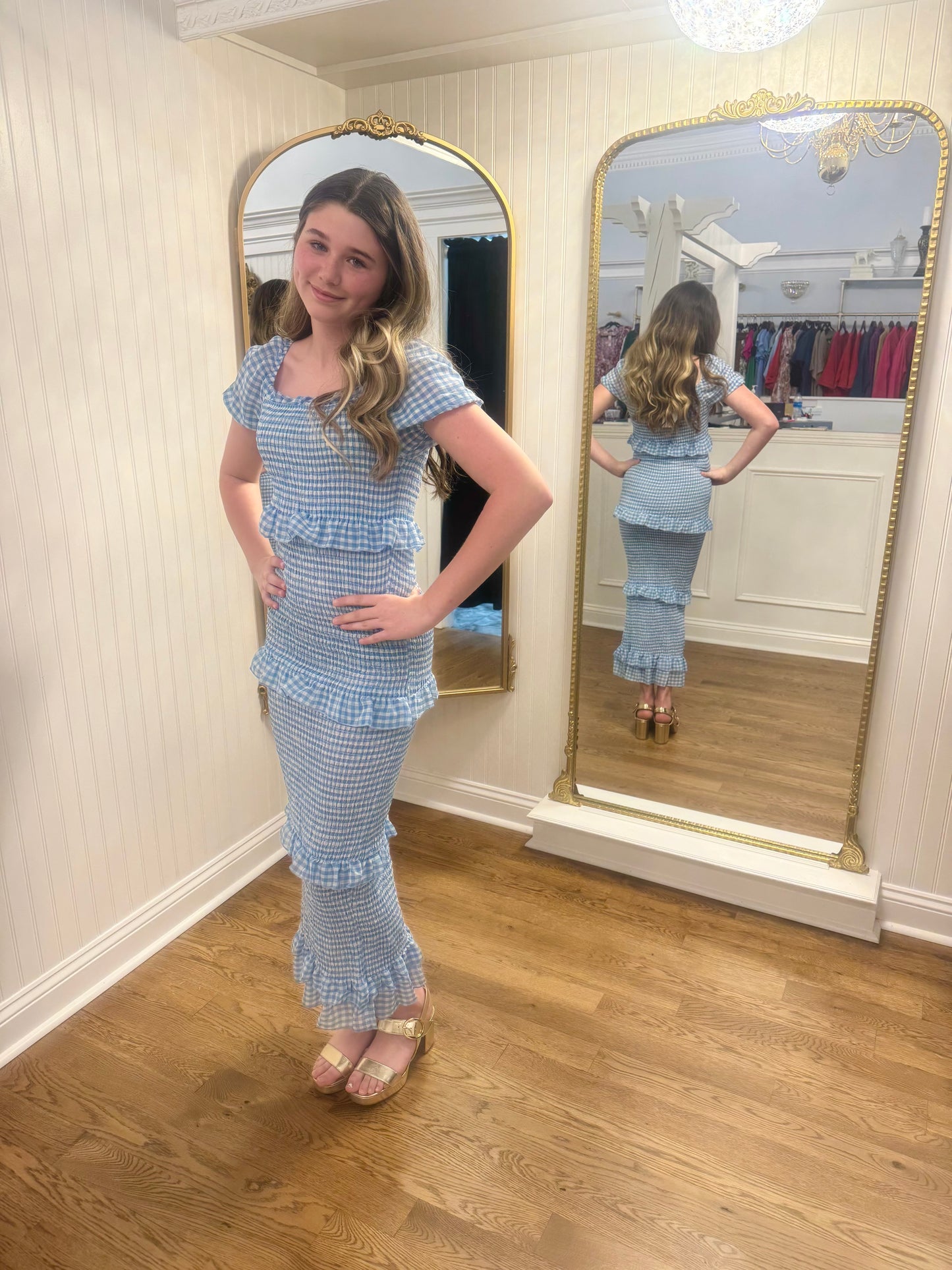 Blue Gingham Dress