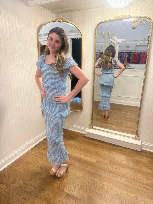 Blue Gingham Dress