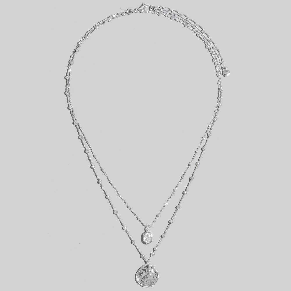 Coin + Oval Necklace