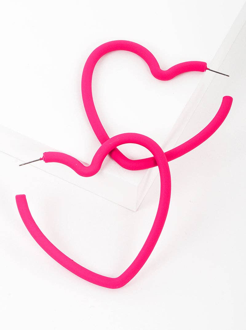 Heart Hoop Earrings