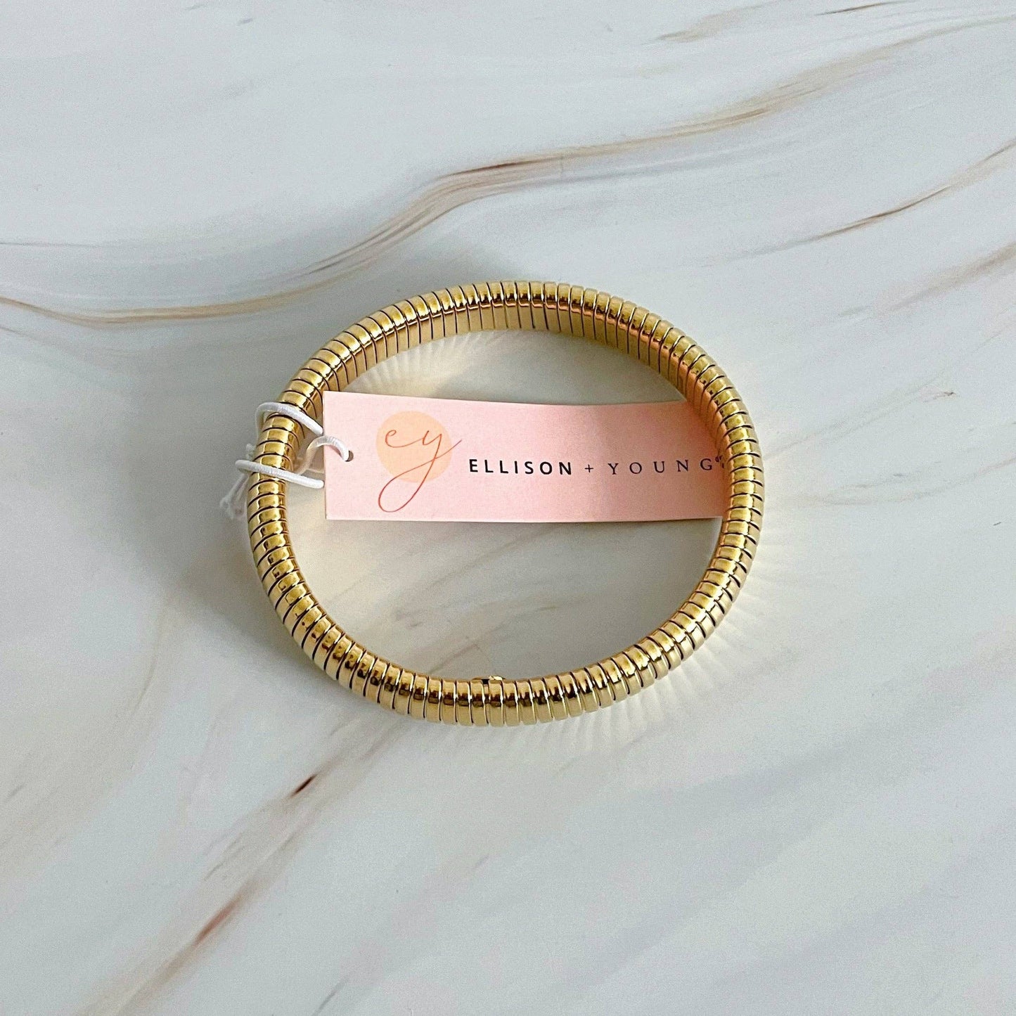 Golden Spring Bangle Bracelet