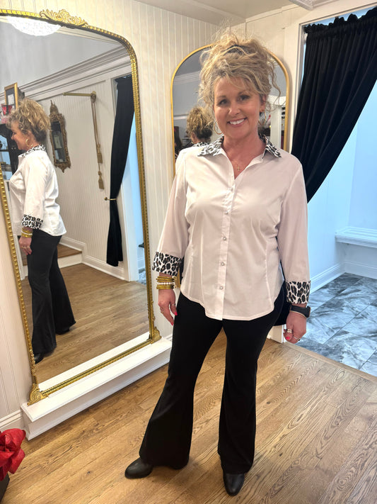 Animal Trim Button Down