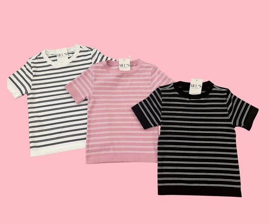 Happy Stripe Tee