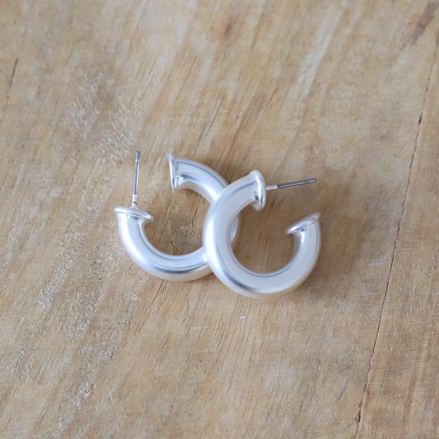 Mini Silver Hoop
