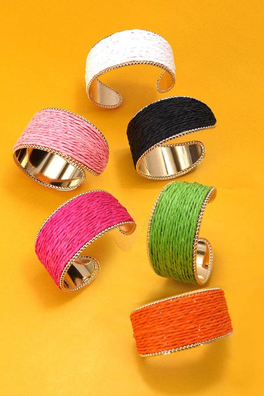 RAFFIA CUFF