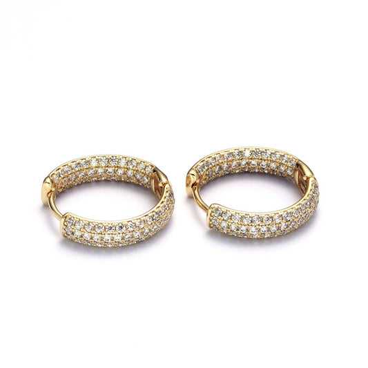 Gold Huggie Hoops