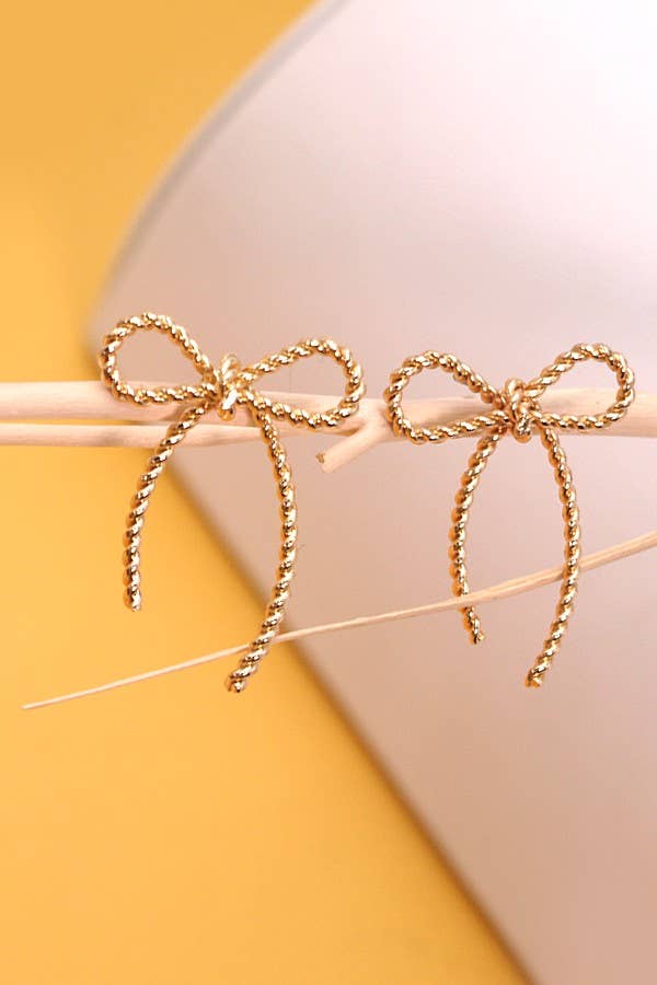 ROPE BOW EARRINGS