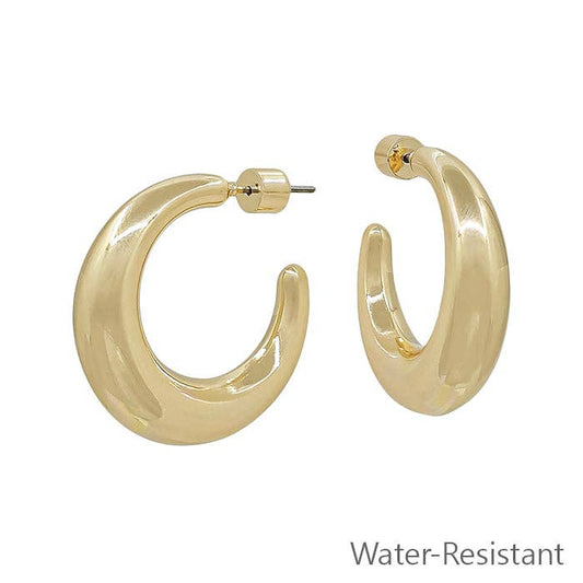 Gold Thick Hoop