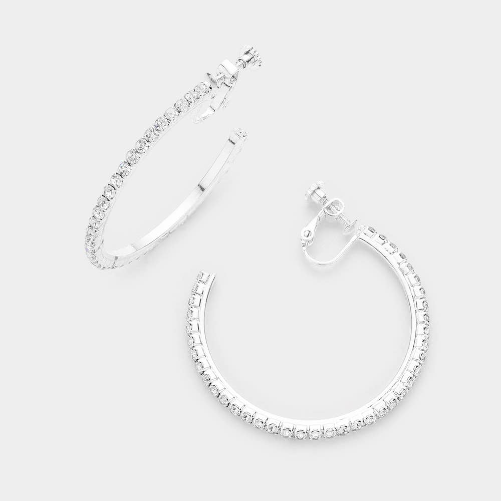 Rhinestone Hoop Clip
