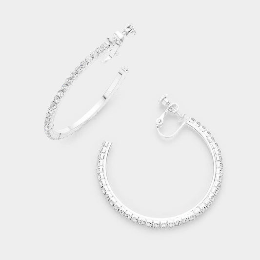 Rhinestone Hoop Clip
