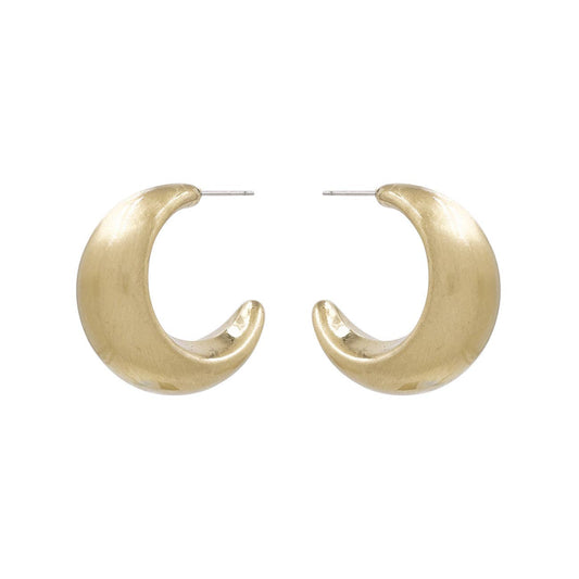 Matte Gold Metal Hoop