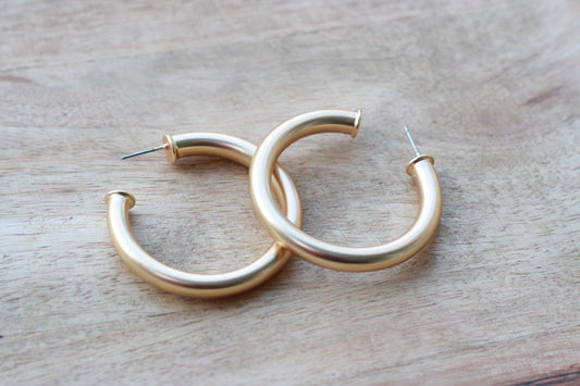 Classic Gold Hoops