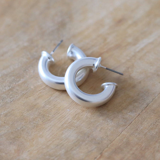 Mini Silver Hoop