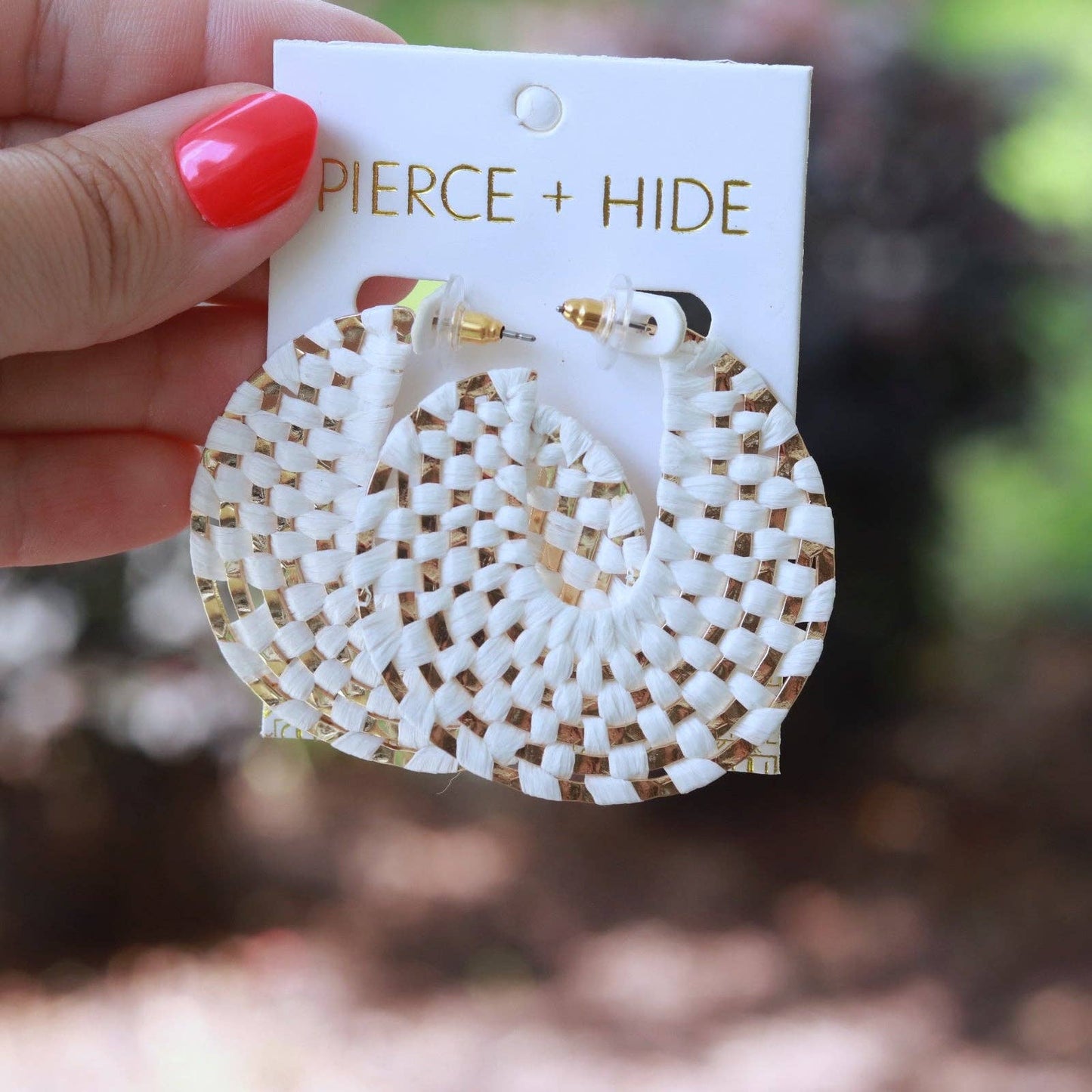 White + Gold Raffia