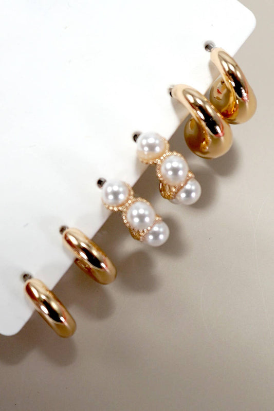 TRIO HUGGIE PEARL